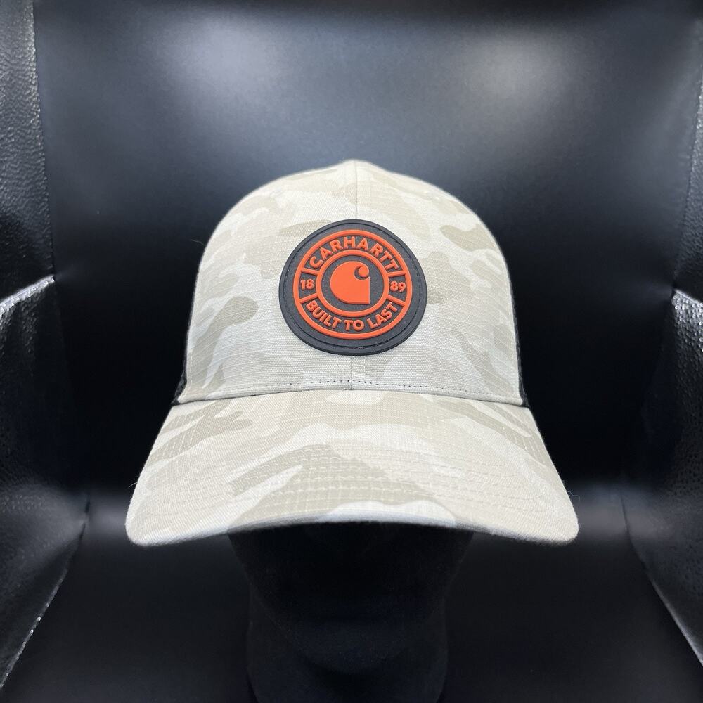 Carhartt Oakland Built To Last Camo Cap Small Fossil Tan Ripstop Mesh Snapback